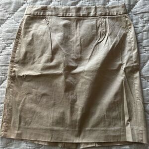 J. Crew Tan Pencil Skirt